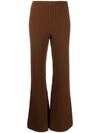 LANEUS KNITTED WOOL TROUSERS