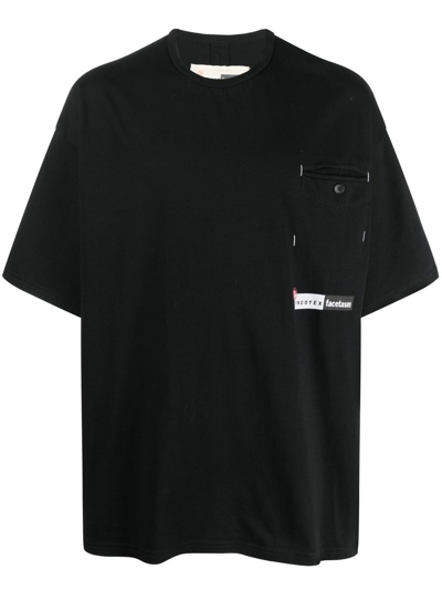 Incotex Logo-patch Short-sleeved T-shirt In Schwarz