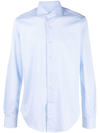 Orian Long-sleeve Button-up Shirt In Blau