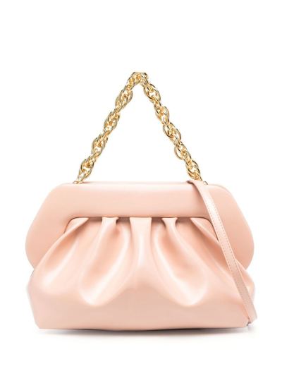 Themoirè Chain-link Patent Shoulder Bag In Pink & Purple