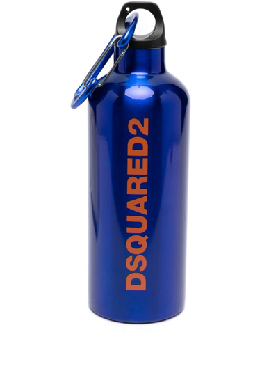 Dsquared2 D-ring Water Bottle In Blue