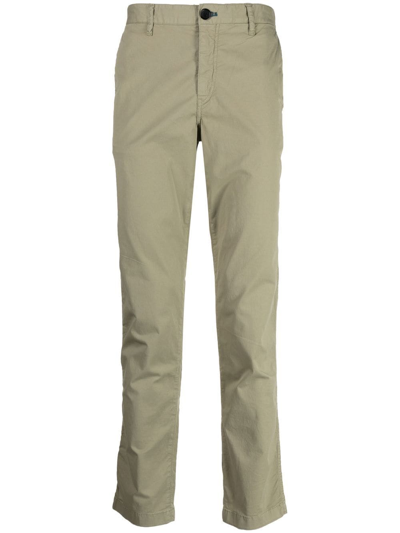 Ps By Paul Smith Stretch-cotton Chinos In Grün