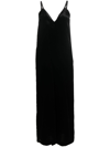Gold Hawk Black Velvet Jumpsuit In Schwarz