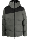 Moncler Gray Tacana Short Down Jacket In Grau