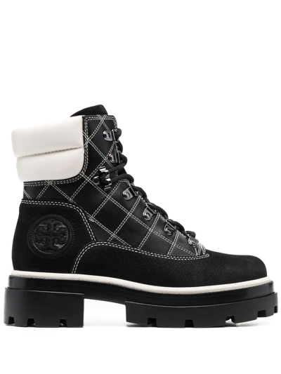 Tory Burch Miller Lug-sole Boots In Black