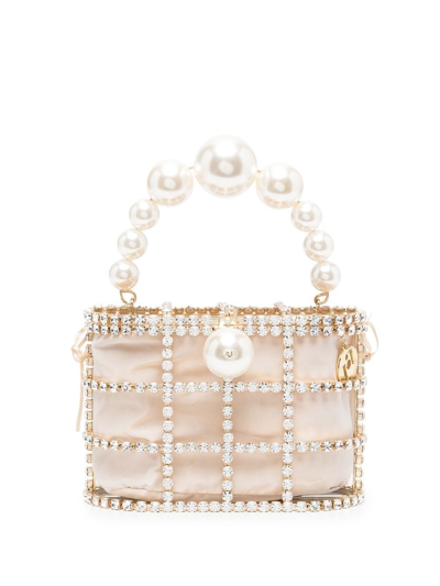 Rosantica Holli Crystal-embellished Tote Bag In Gold