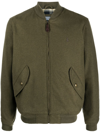 Polo Ralph Lauren Logo-embroidered Bomber Jacket In Company Olive