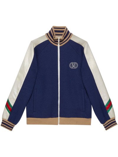 Gucci Giacca Bomber Jacket In Blue