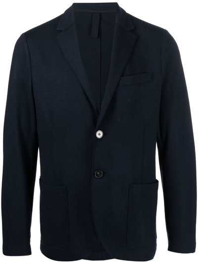 Harris Wharf London Virgin-wool Single-breasted Blazer In Grey