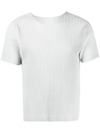 ISSEY MIYAKE RIBBED-KNIT T-SHIRT