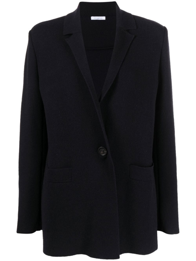 Malo Single Breasted Cashmere-wool Blazer In Blu