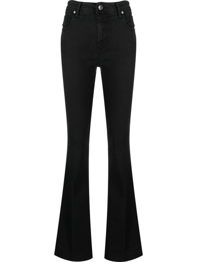 Jacob Cohen High-rise Flared Jeans In Schwarz