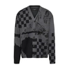 Amiri X Wes Lang Men's Sketch Cardigan Sweater In Grey