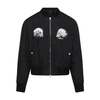 Amiri Long-sleeved Baseball Jacket In Black