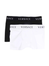 VERSACE SET OF 2 BLACK AND WHITE BOXERS BOY KIDS