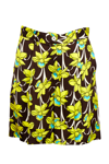 P.a.r.o.s.h Flower Pattern Viscose Shorts In Acid