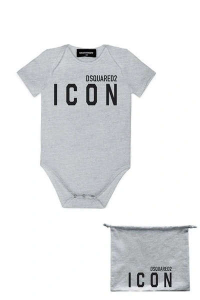 Dsquared2 Babies' Body With Logo In Gray