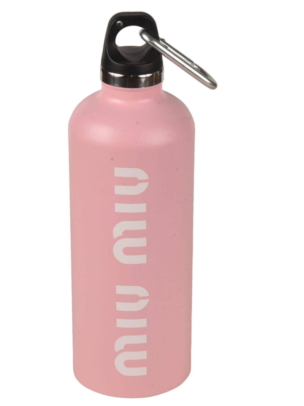 ♡ MIU MIU ピンク ステンレスボトル ♡ Miu Miu Logo Print Water Bottle In Pink/white | ModeSens