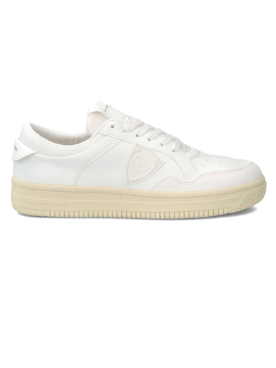 Philippe Model White Lyon Ble Sneakers In Bianco