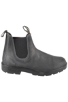 Blundstone Ankle Boot With Soft Gray Nubuck Upper In Steel Grey Blk