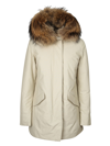 Woolrich Ivory Polyester Luxury Arctic Down Jacket In White