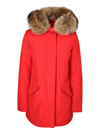 Woolrich Arctic Padded Parka Coat In Red