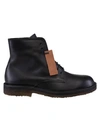 DONDUP BLACK LEATHER BOOTS