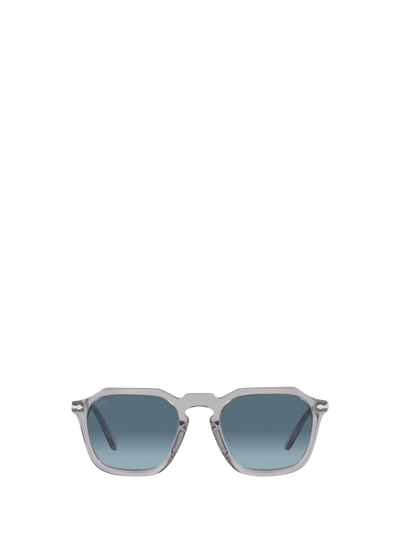 Persol Po3292s Transparent Grey Sunglasses In Azure Gradient Blue