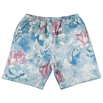 Pre-owned Supreme Small Box Sweatshort 'watercolor Floral' In Multi-color