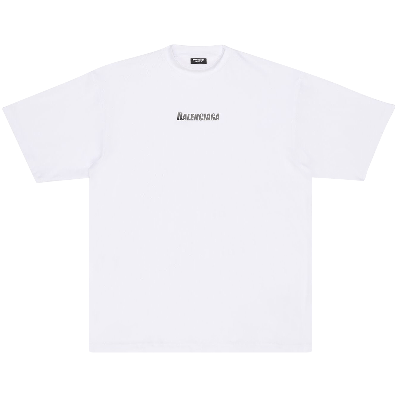 Pre-owned Balenciaga Swim T-shirt 'white'