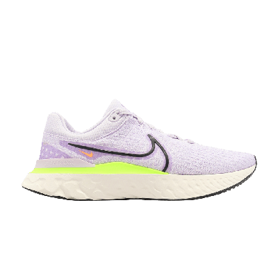Pre-owned Nike React Infinity Run Flyknit 3 'barely Grape Ghost Green' In Purple