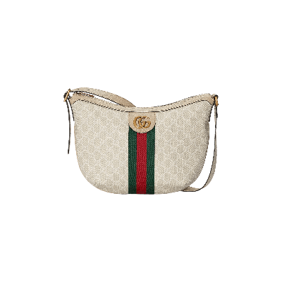 Pre-owned Gucci Ophidia Gg Small Shoulder Bag 'beige/white' In Cream