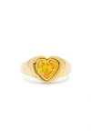 PETIT MOMENTS AFTERPARTY HEART DOME RING