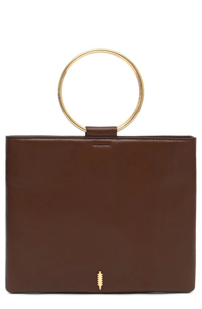 Thacker Le Pouch Leather Clutch In Coffee