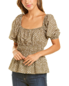 CELINA MOON PUFF SLEEVE BLOUSE