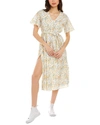 Celina Moon Belted Midi Dress In Multi
