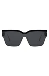Dior Club Rectangular Shield Sunglasses In Grey