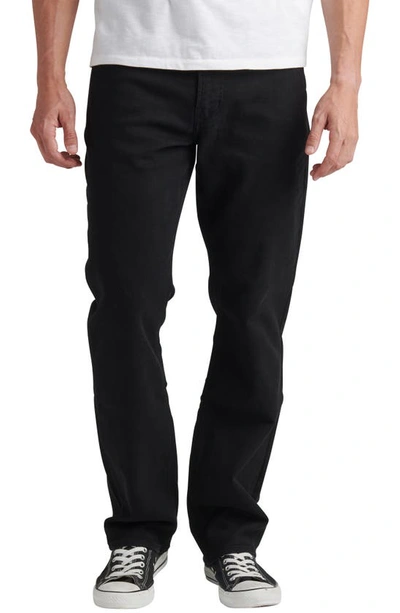 Silver Jeans Co. The Athletic Straight Leg Jeans In Black