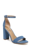 Sam Edelman Yaro Ankle Strap Sandal In Washed Indigo