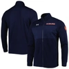 UNDER ARMOUR UNDER ARMOUR NAVY AUBURN TIGERS KNIT WARM-UP FULL-ZIP JACKET