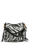 Aimee Kestenberg All For Love Convertible Leather Shoulder Bag In Signature Zebra