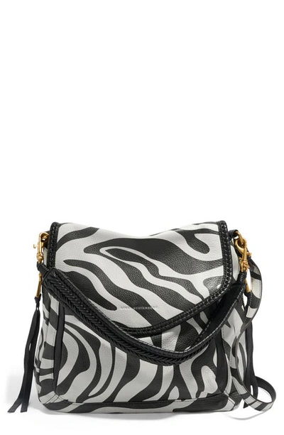 Aimee Kestenberg All For Love Convertible Leather Shoulder Bag In Signature Zebra