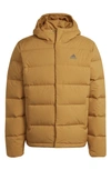 Adidas Originals Helionic 550 Fill Power Down Jacket In Wheat/wheat