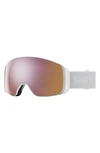 Smith 4d Mag 184mm Snow Goggles In White Vapor / Rose Gold