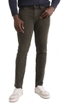 Madewell Garment Dyed Athletic Slim Jeans In Deep Green
