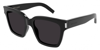 Saint Laurent Black-crystal-black Recycled Acetate Sunglasses In Black