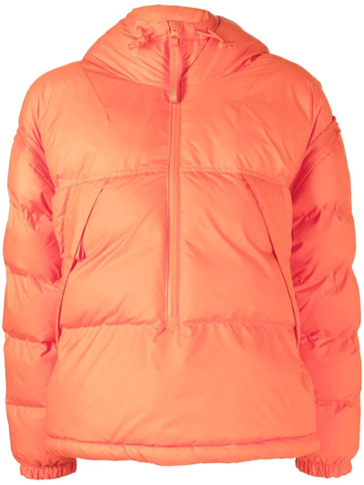 Adidas By Stella Mccartney Padded Performance Jacket In Orange