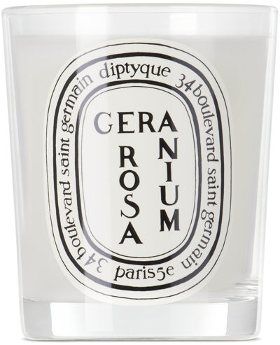 Diptyque White Geranium Rosa Candle, 190 G In Na