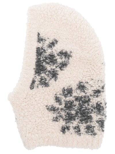 Brunello Cucinelli Faux-shearling Knit Hat In Nude