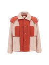 Craig Green Reversible Fluffy Hooded Jacket In Red/pink